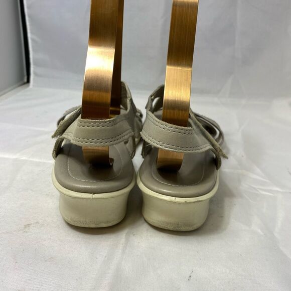 ECCO Women Sandals Comfort Leather wedge shoes sz EUR 39/8-8.5 - Picture 3 of 8